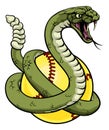 Cobra Snake Softball Animal Sports Team Mascot