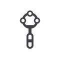 Rattle toy icon Royalty Free Stock Photo