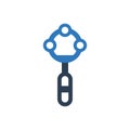 Rattle toy icon Royalty Free Stock Photo