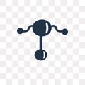 Rattle vector icon isolated on transparent background, Rattle t Royalty Free Stock Photo
