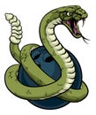 Rattlesnake Bowling Ball Animal Sports Team Mascot