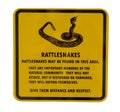 Rattlesnake sign Royalty Free Stock Photo