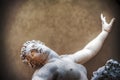 Ratto delle Sabine statue in Loggia de Lanzi in Florence Royalty Free Stock Photo