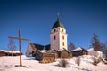 Rattvik - March 30, 2018: Old church of Rattvik, Dalarna, Sweden