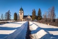 Rattvik - March 30, 2018: Old church of Rattvik, Dalarna, Sweden