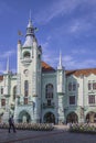 Town Hall in the old city of Mukachevo in April 2018. Ukraine Royalty Free Stock Photo