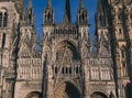 Rouen Saint Cathedrale exterior view in clear sky