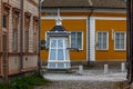 Street in the historic centre of Rauma town, UNESCO heritage, Finland