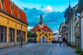 Rauma, Finland, July 28, 2022: Old town hall in Finnish town Rau Royalty Free Stock Photo