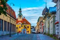 Rauma, Finland, July 29, 2022: Old town hall in Finnish town Rau Royalty Free Stock Photo