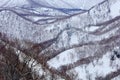 Rausu is mountain located in Menashi District, Nemuro Subprefecture, Hokkaido. Beautiful winter landscape from Japan