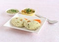 Rava Idli South Indian Vegetarian Breakfast