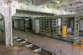 Ravaged control room of radar Duga station at Chernobyl, Ukraine