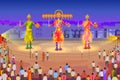 Ravana burning in Dussehra Royalty Free Stock Photo