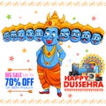 Ravana for Happy Dussehra sale promotion