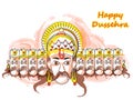 Ravana on India festival Happy Dussehra background