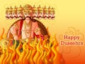 Ravana on India festival Happy Dussehra background