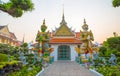 Ravana, and luckily the plight The two giant statues that stand, guarding the front door, the amount the Crown shape. Wat Arun, Ba Royalty Free Stock Photo