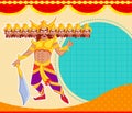 Ravana with ten head for Dussehra