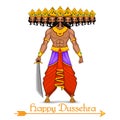 Ravana with ten heads for Dussehra Royalty Free Stock Photo