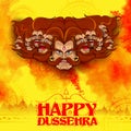 Ravana with ten heads for Dussehra