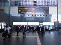 Ravellers and interior building of Kyoto railway station, Japan Royalty Free Stock Photo