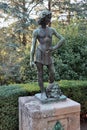 Ravello - Statua in bronzo del Davide Vittorioso nei giardini di Villa Cimbrone