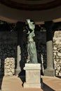 Ravello - Statua in bronzo di Bacco nei giardini di Villa Cimbrone