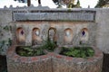 Ravello - Fontana con epigrafe a Villa Cimbrone