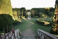 Ravello - Scorcio dei giardini di Villa Cimbrone dal Viale dell`Immenso