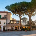 Ravello, a splendid village and tourist resort on the famous Amalfi Coast, with the Gulf of Naples behind and near Amalfi,