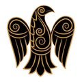 Raven in Celtic, Scandinavian style