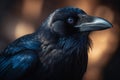 Raven closeup cute. Generate Ai