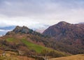 Raven Crag and Castle Crag Royalty Free Stock Photo