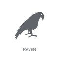 Raven icon. Trendy Raven logo concept on white background from a