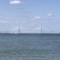 Ravenal Bridge in Charleston, SC Royalty Free Stock Photo