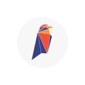 Ravencoin RVN icon isolated on white background Royalty Free Stock Photo