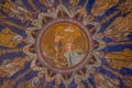 Ravenna, Italy, August 31, 2021: Interior of Neoniano baptistery in Italian town Ravenna Royalty Free Stock Photo