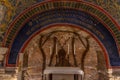 Ravenna, Italy, August 31, 2021: Interior of Neoniano baptistery Royalty Free Stock Photo