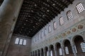 View of the interior of the Basilica of Sant`Apollinare in Classe in Ravenna, Emilia-Romagna, Italy