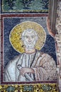 Ravenna, Italy - 18 AUGUST, 2015 - 1500 years old Byzantine mosaics from the UNESCO listed basilica of Saint Vitalis in Ravenna, I Royalty Free Stock Photo