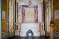 Interior of the Dante`s Tomb, a neoclassical structure built by Camillo Morigia in 1780 in Ravenna, Italy.