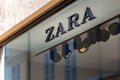 light is enlightening ZARA logo on storefront