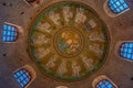 Ravenna, Italy, September 1, 2021: Mosaic at the Battistero degl Royalty Free Stock Photo