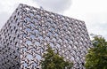 Ravensbourne is a university college for design and digital media in a tessellated clad building