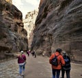 2_ Ravine As Siq in ancient Petra, Jordan.