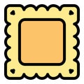 Ravioli gourmet icon vector flat