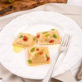 Ravioli with spicy butternut pumpkin filling