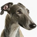 Ravishing adorable greyhound dog portrait. Royalty Free Stock Photo