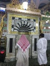 Ravza-i Mutahhara in Masjid Al Nabawi as garden from the Heaven on Earth named